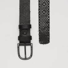 Upload the image to the Gallery viewer, BLACK EDITION BELT | ALTEZZA 3,5 CM | 5 FILE DI BORCHIE IN RAME | LIMITED EDITION