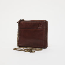 Upload the image to the Gallery viewer, BROWN WALLET | IN GENUINE LEATHER | WITH CHAIN | MAN