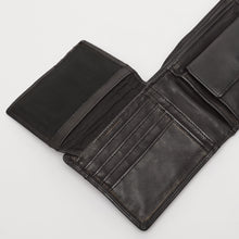 Upload the image to the Gallery viewer, PORTAFOGLIO VINTAGE NERO | IN VERA PELLE | UOMO