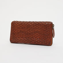 Upload the image to the Gallery viewer, PORTAFOGLIO CUOIO | IN VERA PELLE | INTRECCIATA | GRANDE