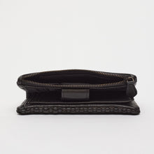 Upload the image to the Gallery viewer, BLACK WALLET | IN GENUINE LEATHER | BRAIDED | GREAT