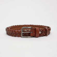 Carica l'immagine nel visualizzatore di Gallery, CINTURA INTRECCIATA CUOIO | 6 FILI | ALTEZZA 3 CM