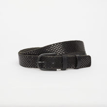 Upload the image to the Gallery viewer, BLACK EDITION BELT | ALTEZZA 3,5 CM | 5 FILE DI BORCHIE IN RAME | LIMITED EDITION