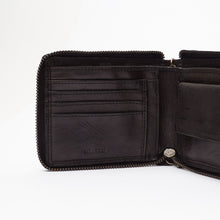 Upload the image to the Gallery viewer, BLACK WALLET | IN GENUINE LEATHER | WITH CHAIN | MAN