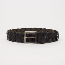 Upload the image to the Gallery viewer, BLACK WOVEN BELT | 4 WIRES | HEIGHT 3.50 CM