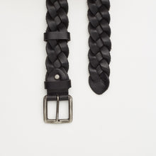 Upload the image to the Gallery viewer, BLACK WOVEN BELT | 4 WIRES | HEIGHT 3.50 CM