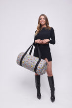 Upload the image to the Gallery viewer, GRAY BAG WITH SKULLS | IN FAUX LEATHER