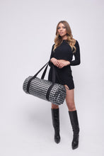 Upload the image to the Gallery viewer, BLACK AND SILVER BAG | IN FAUX LEATHER