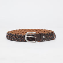 Upload the image to the Gallery viewer, BROWN BRAIDED BELT - VINTAGE | 6 WIRES | HEIGHT 3 CM