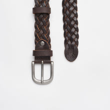 Upload the image to the Gallery viewer, BROWN BRAIDED BELT - VINTAGE | 6 WIRES | HEIGHT 3 CM