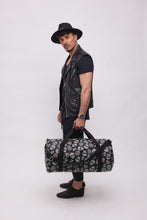 Upload the image to the Gallery viewer, BLACK MAXI BAG WITH SKULLS | IN FAUX LEATHER