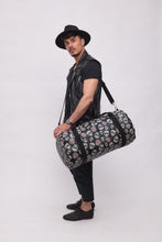 Upload the image to the Gallery viewer, BLACK MAXI BAG WITH SKULLS | IN FAUX LEATHER