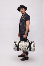 Upload the image to the Gallery viewer, WHITE MAXI BAG WITH SKULLS | IN FAUX LEATHER