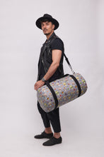 Upload the image to the Gallery viewer, GRAY MAXI BAG WITH SKULLS | IN FAUX LEATHER