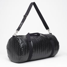 Carica l'immagine nel visualizzatore di Gallery, MAXI BAG NERA | IN ECOPELLE | INTRECCIATA | 2