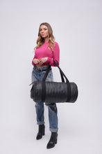 Upload the image to the Gallery viewer, BLACK BAG | IN FAUX LEATHER | BRAIDED | 2
