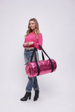 Upload the image to the Gallery viewer, FUCHSIA BAG | IN FAUX LEATHER | DOLLAR PRINT