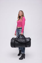 Carica l'immagine nel visualizzatore di Gallery, MAXI BAG NERA | IN ECOPELLE | STAMPA COCCO