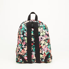 Carica l'immagine nel visualizzatore di Gallery, ZAINO IN STOFFA | NERA CON FIORI COLORATI