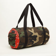 Carica l'immagine nel visualizzatore di Gallery, BORSONE MILITARE CON INSERTI BANDANA ARANCIO | IN STOFFA |