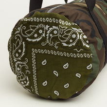 Carica l'immagine nel visualizzatore di Gallery, BORSONE MILITARE CON INSERTI BANDANA VERDI | IN STOFFA |