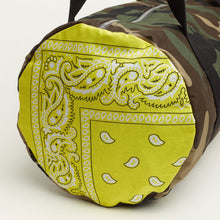 Carica l'immagine nel visualizzatore di Gallery, BORSONE MILITARE CON INSERTI BANDANA GIALLI | IN STOFFA |