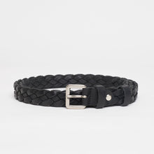 Upload the image to the Gallery viewer, BLACK WOVEN BELT | 4 WIRES | HEIGHT 2.50 CM