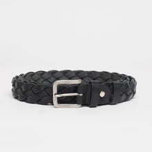 Upload the image to the Gallery viewer, BLACK WOVEN BELT | 4 WIRES | HEIGHT 3 CM