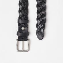 Upload the image to the Gallery viewer, BLACK WOVEN BELT | 4 WIRES | HEIGHT 3 CM