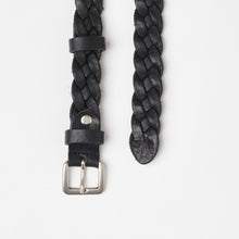Upload the image to the Gallery viewer, BLACK WOVEN BELT | 4 WIRES | HEIGHT 2.50 CM