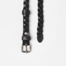 Upload the image to the Gallery viewer, BLACK WOVEN BELT | 3 WIRES | HEIGHT 1.50 CM