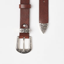 Carica l'immagine nel visualizzatore di Gallery, CINTURA TEXANA CUOIO | ALTEZZA 3 CM
