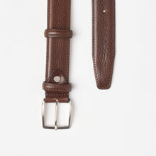 Upload the image to the Gallery viewer, BROWN BRUSHED CALFSKIN BELT | HEIGHT 3 CM