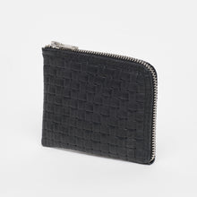 Upload the image to the Gallery viewer, BLACK WALLET | IN GENUINE WOVEN LEATHER