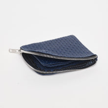 Upload the image to the Gallery viewer, BLUE WALLET | IN GENUINE WOVEN LEATHER