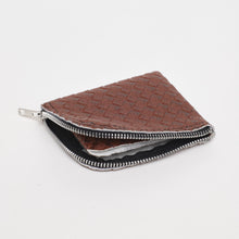 Upload the image to the Gallery viewer, BROWN WALLET | IN WOVEN FAUX LEATHER