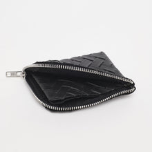 Upload the image to the Gallery viewer, BLACK WALLET | IN WOVEN FAUX LEATHER 2