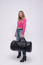 Carica l'immagine nel visualizzatore di Gallery, MAXI BAG NERA | IN ECOPELLE | INTRECCIATA | 2