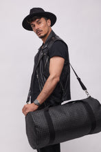 Carica l'immagine nel visualizzatore di Gallery, MAXI BAG NERA | IN ECOPELLE | INTRECCIATA | 1