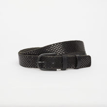Upload the image to the Gallery viewer, BLACK EDITION BELT | ALTEZZA 3,5 CM | 5 FILE DI BORCHIE IN RAME | LIMITED EDITION
