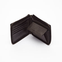 Upload the image to the Gallery viewer, BLACK WALLET | IN GENUINE LEATHER | WITH CHAIN | MAN
