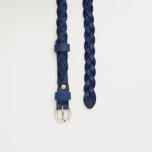 Upload the image to the Gallery viewer, BLUE WOVEN BELT | 3 WIRES | HEIGHT 1.50 CM
