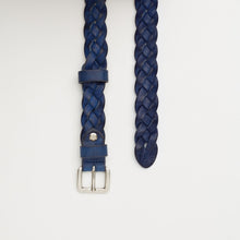 Upload the image to the Gallery viewer, BLUE WOVEN BELT | 4 WIRES | HEIGHT 2.50 CM
