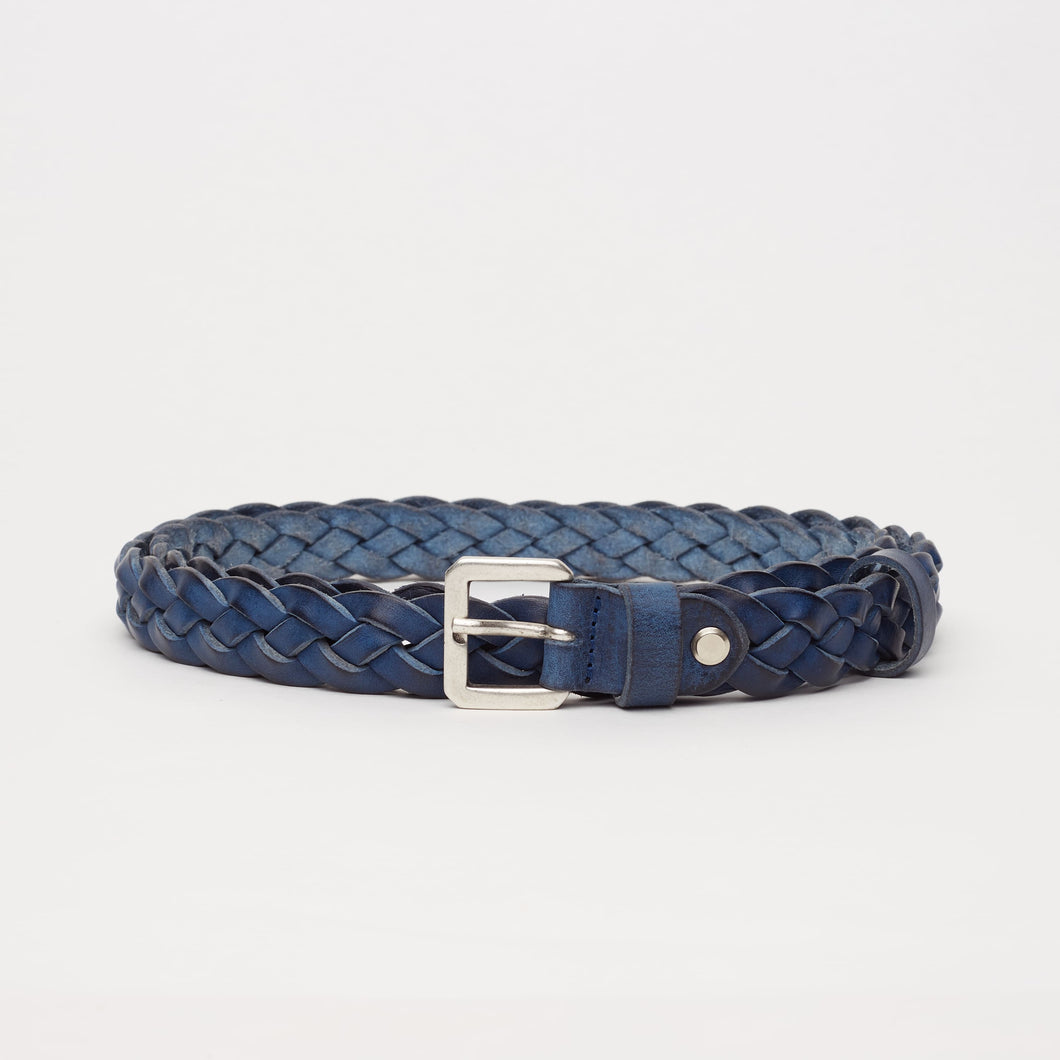 BLUE WOVEN BELT | 4 WIRES | HEIGHT 2.50 CM