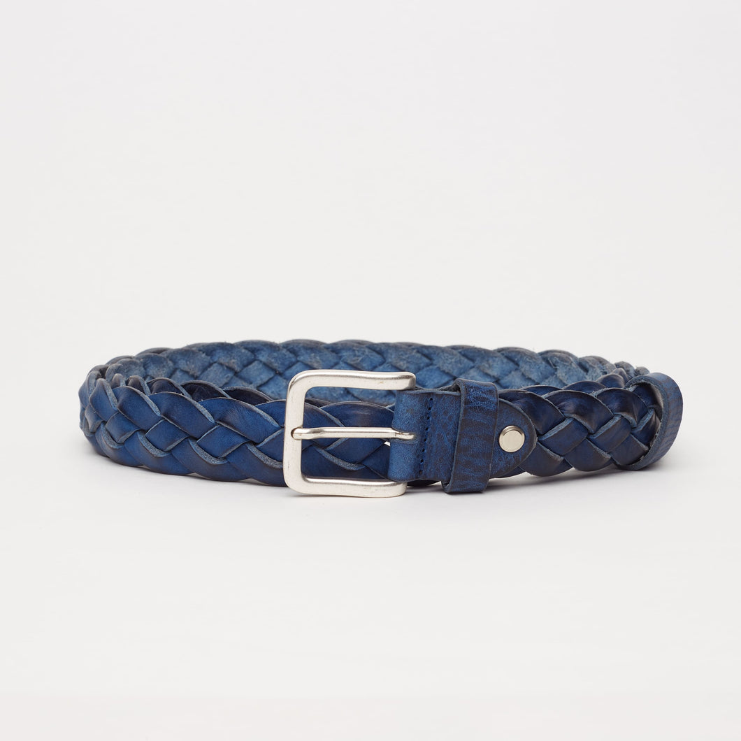 BLUE WOVEN BELT | 4 WIRES | HEIGHT 3 CM
