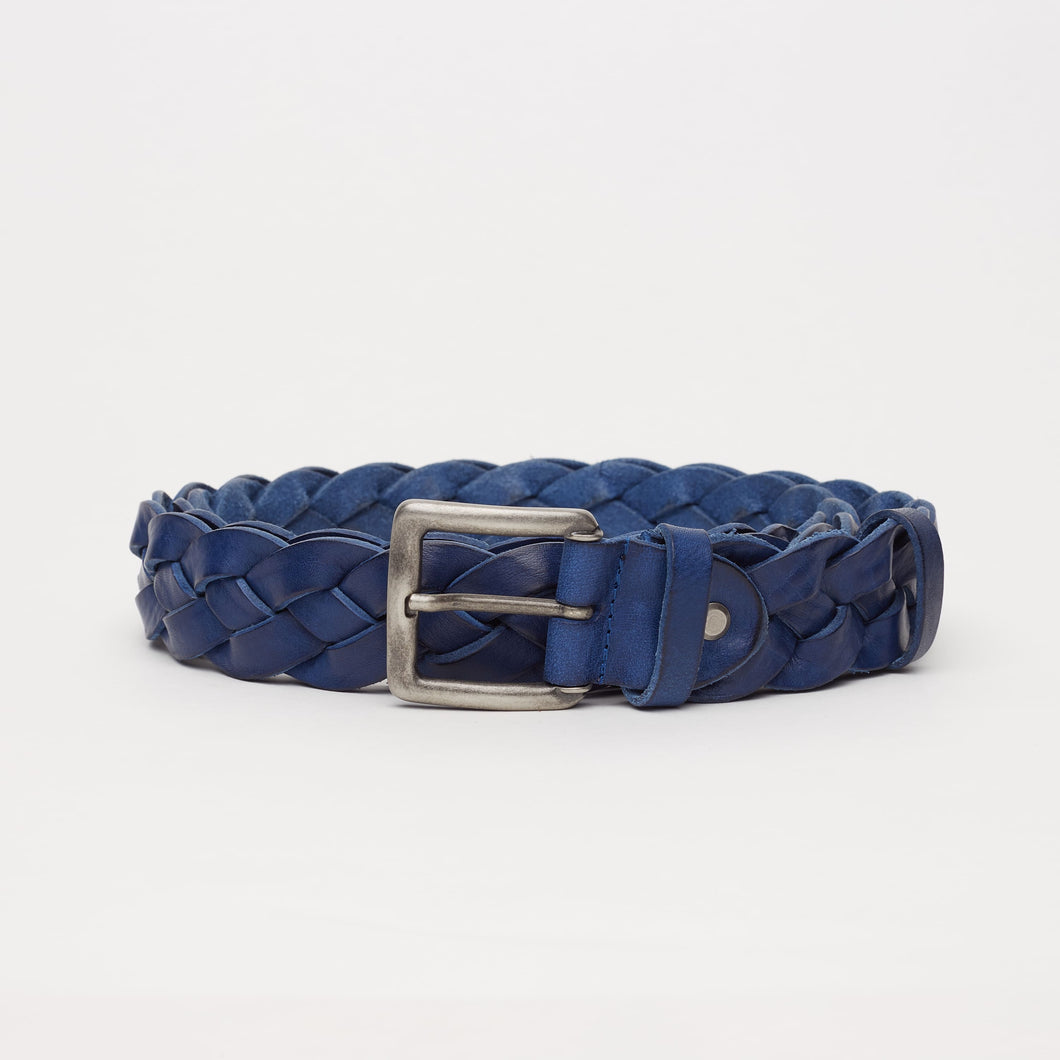BLUE WOVEN BELT | 4 WIRES | HEIGHT 3.50 CM