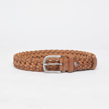 Upload the image to the Gallery viewer, LEATHER-VINTAGE WOVEN BELT | 6 WIRES | HEIGHT 3 CM
