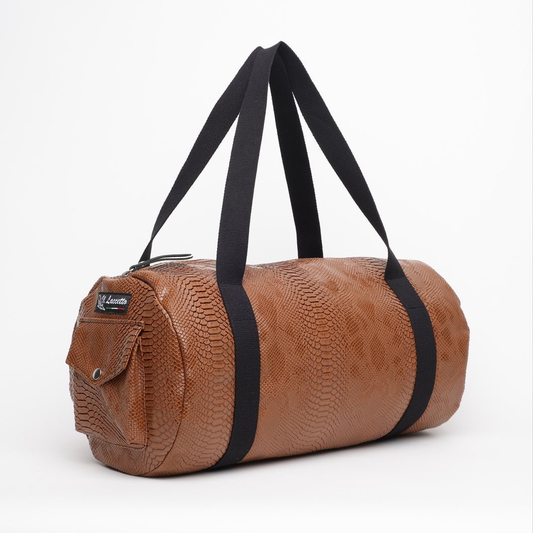 BROWN BAG | IN FAUX LEATHER | PYTHON