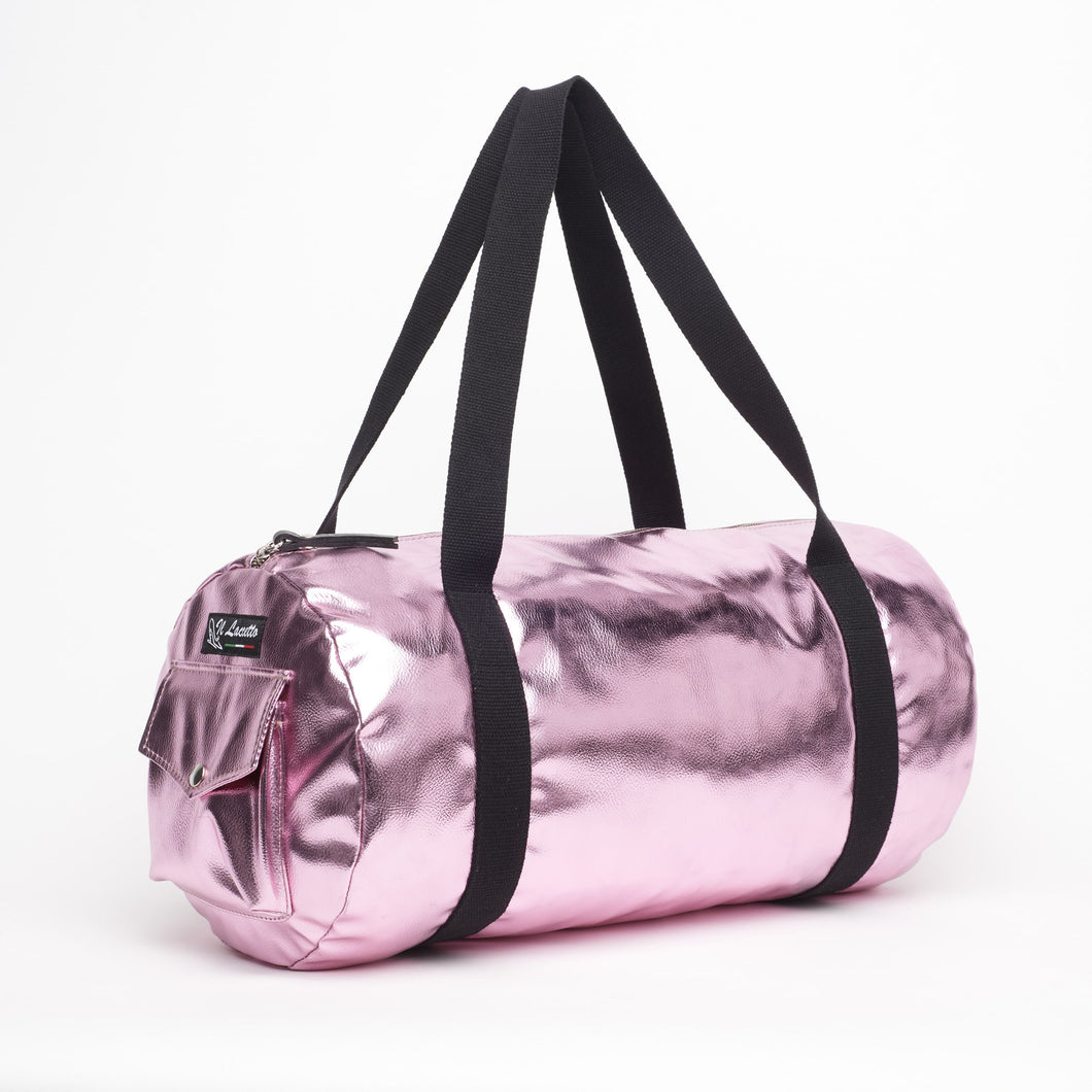 PINK BAG | IN FAUX LEATHER | DOLLAR PRINT