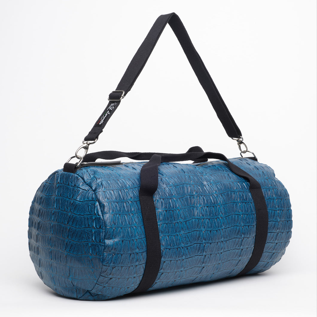 BLUE MAXI BAG | IN FAUX LEATHER | COCONUT PRINT